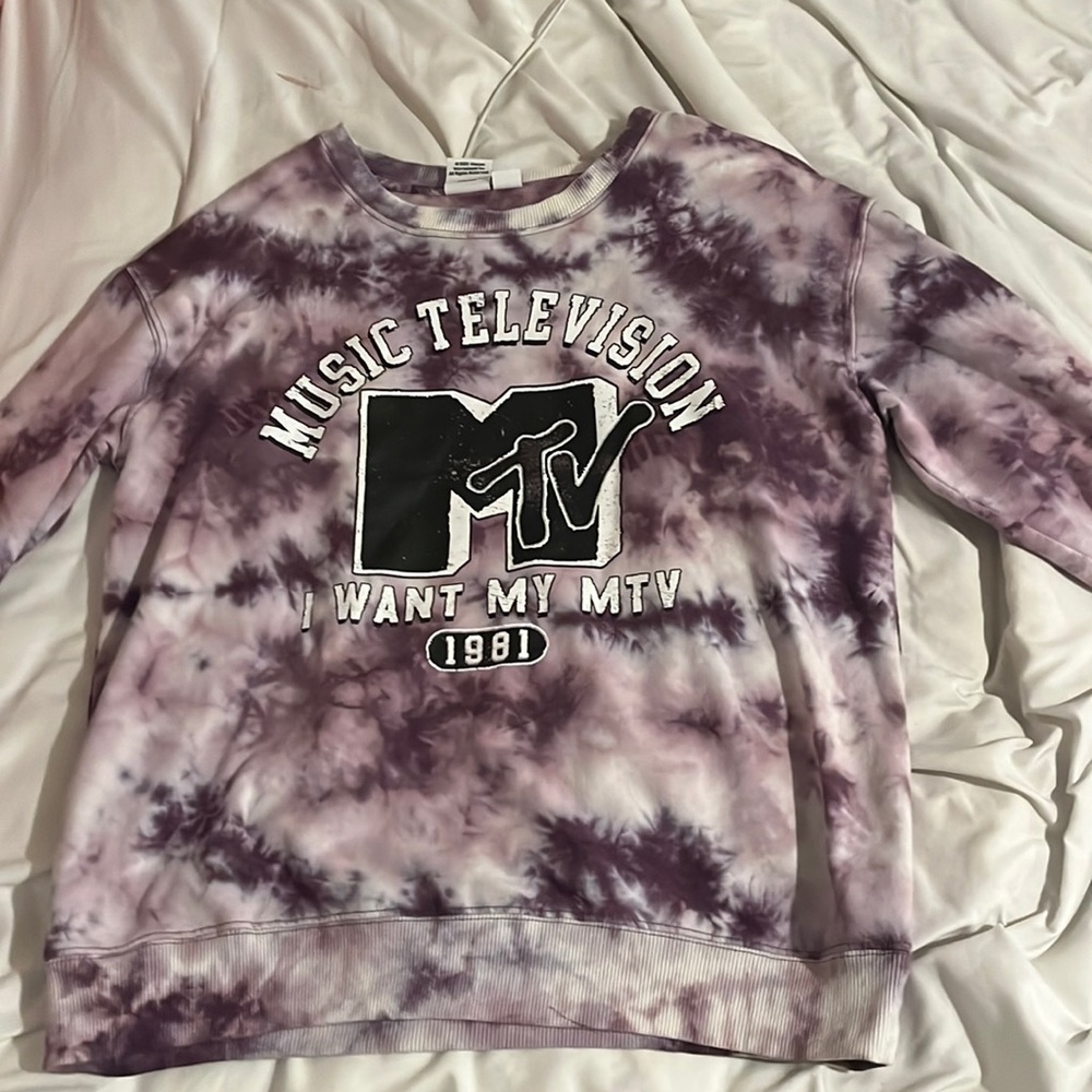 Mtv television tie dye sweatshirt